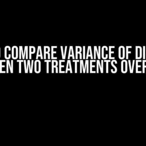 How to Compare Variance of Distance Between Two Treatments Over Time?